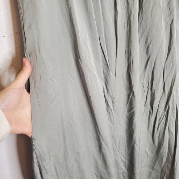 Self Portrait Bardot Lace Shouldered Maxi Dress Ice Grey Size 2 - Picture 11 of 12